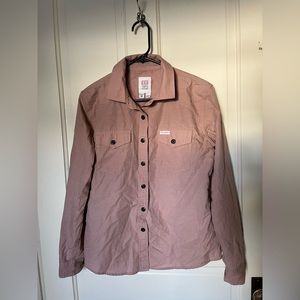 Topo Designs Mountain Shirt, Pink, Women’s Size M Medium